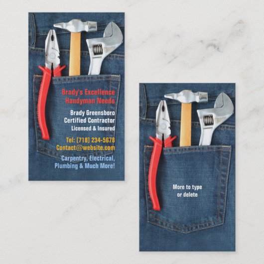 Handyman Visitekaartje