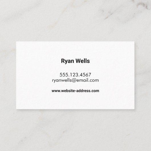 Handyman Visitekaartje (Achterkant)