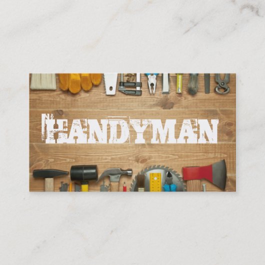 Handyman, Visitekaartje voor onderhoud (Voorkant)