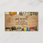 Handyman, Visitekaartje voor onderhoud (Achterkant)