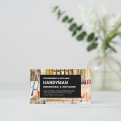 Handyman Visitekaartje - Wand van werktuigen (Staand voorkant)