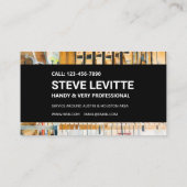 Handyman Visitekaartje - Wand van werktuigen (Achterkant)