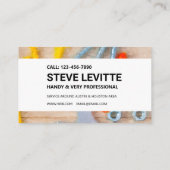 Handyman Visitekaartje - Werkgereedschap (Achterkant)