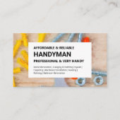 Handyman Visitekaartje - Werkgereedschap (Voorkant)