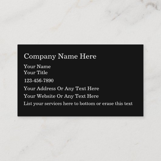 Handyman Visitekaartjes Cool Design (Achterkant)