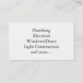 Handyman Visitekaartjes I Fix Stuff (Achterkant)