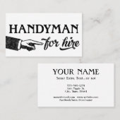 Handyman Visitekaartjes - Koel Vintage (Voorkant / Achterkant)
