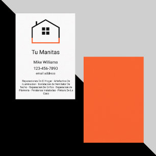 Handyman Visitekaartjes Spaans