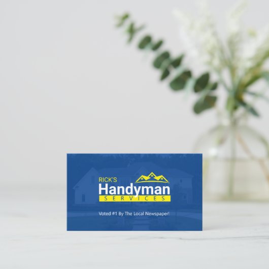 Handyman Visitekaartjes - Thuisbedrijf (Staand voorkant)