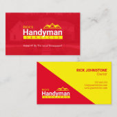 Handyman Visitekaartjes - Thuisbedrijf (Voorkant / Achterkant)