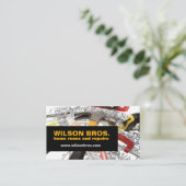  handyman voor reparatie thuis visitekaartje (Staand voorkant)