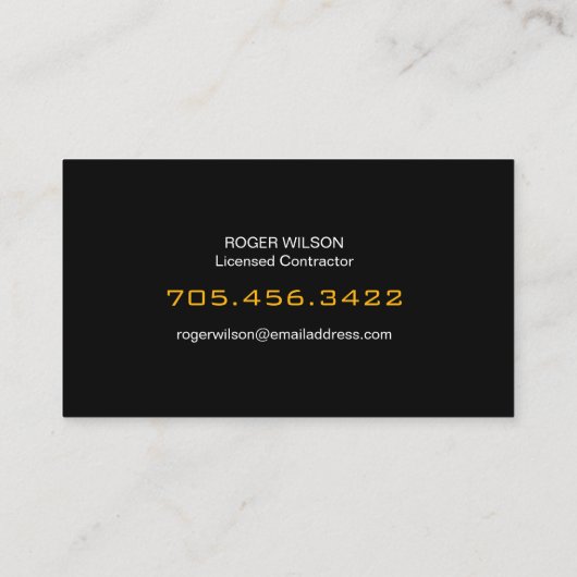  handyman voor reparatie thuis visitekaartje (Achterkant)