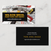  handyman voor reparatie thuis visitekaartje (Voorkant / Achterkant)