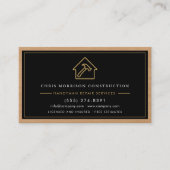 Handyman Wood QR Code Construction Visitekaartje (Voorkant)