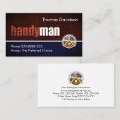 Handyman Wood Signage Visitekaartje (Voorkant / Achterkant)