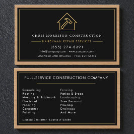 Handyman Wood Texture Visitekaartje