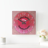 Handyman Woodworking Red Saw Blade - Aangepaste na Vierkante Klok (Huis)