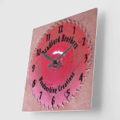 Handyman Woodworking Red Saw Blade - Aangepaste na Vierkante Klok (Hoek)