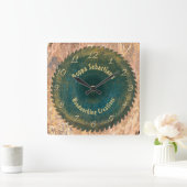 Handyman Woodworking Rustic Saw Blade Sjabloon Vierkante Klok (Huis)