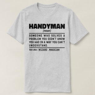 Handyman zelfstandig naamwoord definitie sarcastis t-shirt