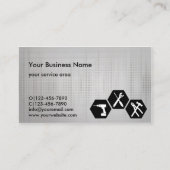 Handymanconstructie Modern rood etiket Visitekaartje (Achterkant)