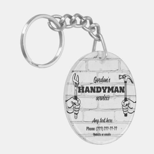 Handymandiensten Sleutelhanger (Voorkant Links)