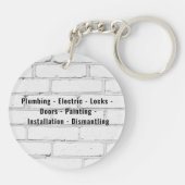 Handymandiensten Sleutelhanger (Achterkant)