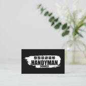 Handymandiensten witte verf en pictogrammen visitekaartje (Staand voorkant)
