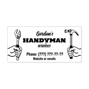 Handymandiensten Zelfinktende Stempel