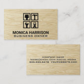 Handymanhardware tools | Houtkorrels Visitekaartje (Voorkant / Achterkant)