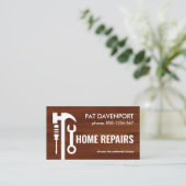 Handymaninstrumenten voor hout visitekaartje (Staand voorkant)