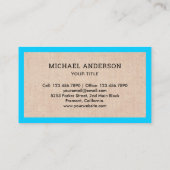 Handymannetje met waterkraan visitekaartje (Achterkant)