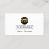 Handymanschilder Warm Paint Visitekaartje (Achterkant)