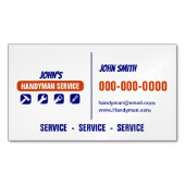 Handymanservice Magnetisch Visitekaartje (Voorkant)