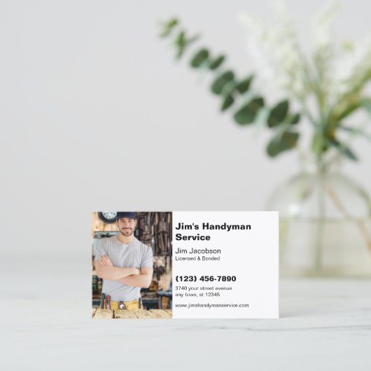 Handymanservice Visitekaartje (Staand voorkant)