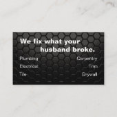 HandymanVisitekaartje met tapeachtergrond Visitekaartje (Achterkant)