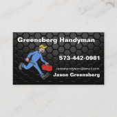 HandymanVisitekaartje met tapeachtergrond Visitekaartje (Voorkant)