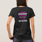 Handywoman Service donkere kleuren T-shirt (Achterkant)