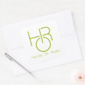 Handz On Radio Groene Sticker met Logo (Envelop)