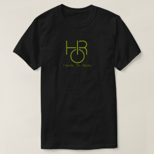 Handz op Radio Middelgroot Logo Zwart T-shirt met