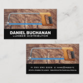 handzaag | Houtkorrels Visitekaartje (Voorkant / Achterkant)