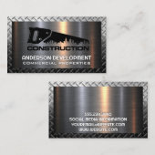 Handzaag Logo | Metaal Visitekaartje (Voorkant / Achterkant)