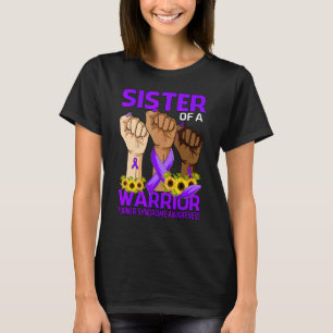 Handzus van een Warrior Turner-syndroom bewustzijn T-shirt