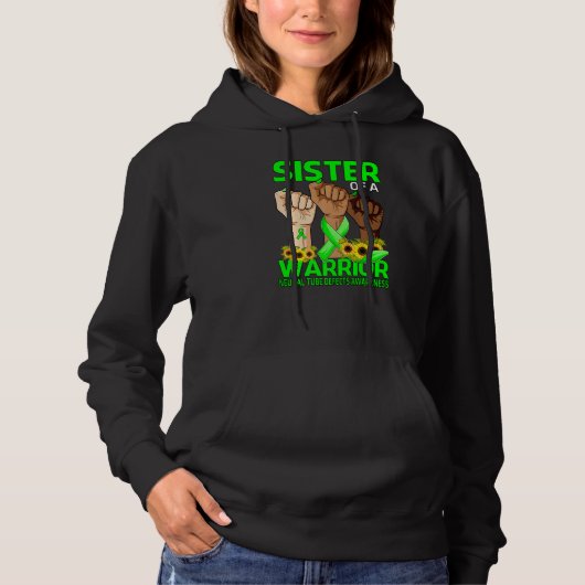 Handzuster van een Warrior Neurale buis defect Hoodie (Voorkant)