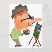 HANDzYMANS - Kunstenaar Briefkaart (Voorkant)