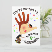 HANDzYMANS-RollerbladerUitnodiging Kaart (Staand voorkant)