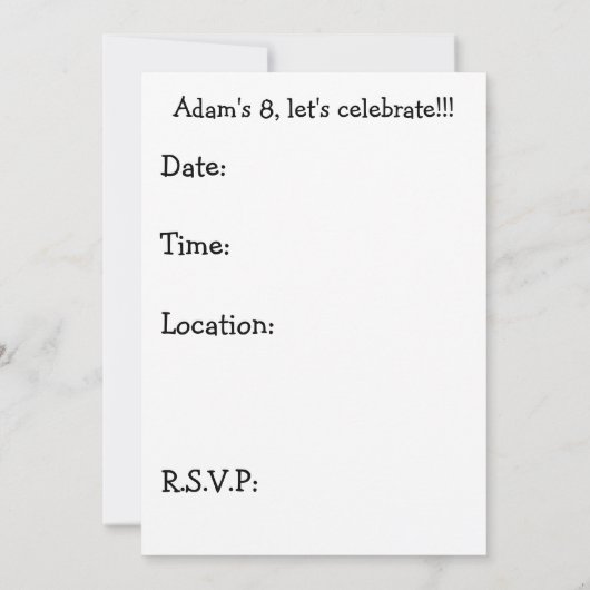 HANDzYMANS-RollerbladerUitnodiging Kaart (Achterkant)