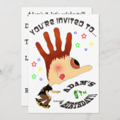 HANDzYMANS-RollerbladerUitnodiging Kaart (Voorkant / Achterkant)