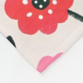 Hane bloemenpatroon tekenen fleece deken (Hoek)
