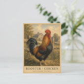 Hane Boerderij VINTAGE Briefkaart (Staand voorkant)